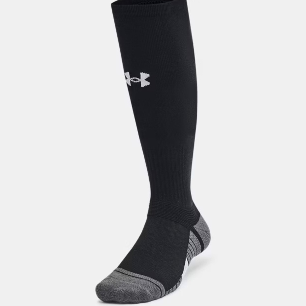 Under Armour NWT Unisex Black Soccer Socks (1 pair) - Picture 3 of 6